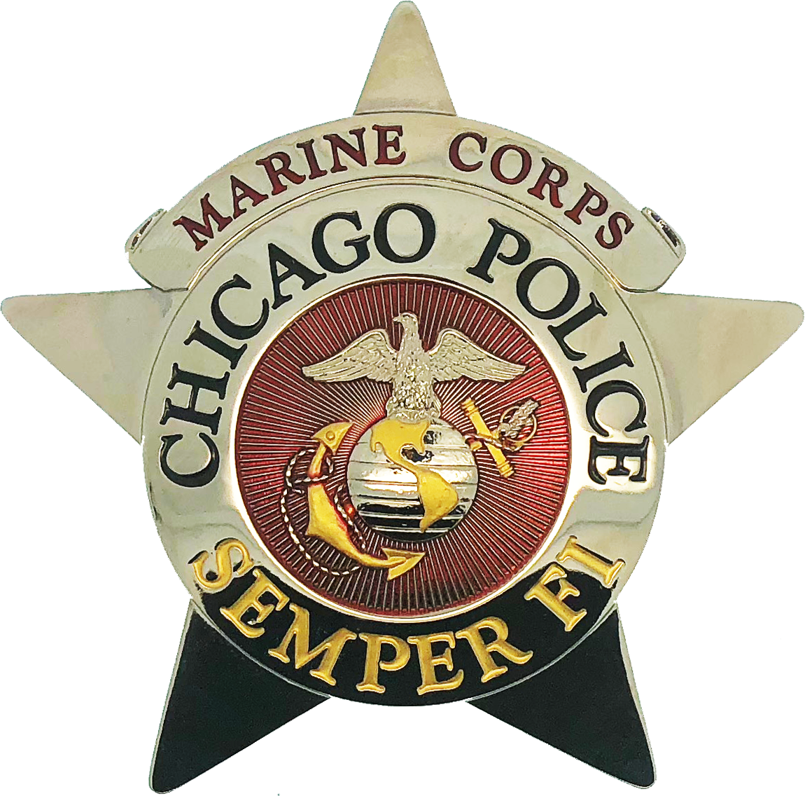 Chicago Police Star Badge - Chicago (1150x1136), Png Download