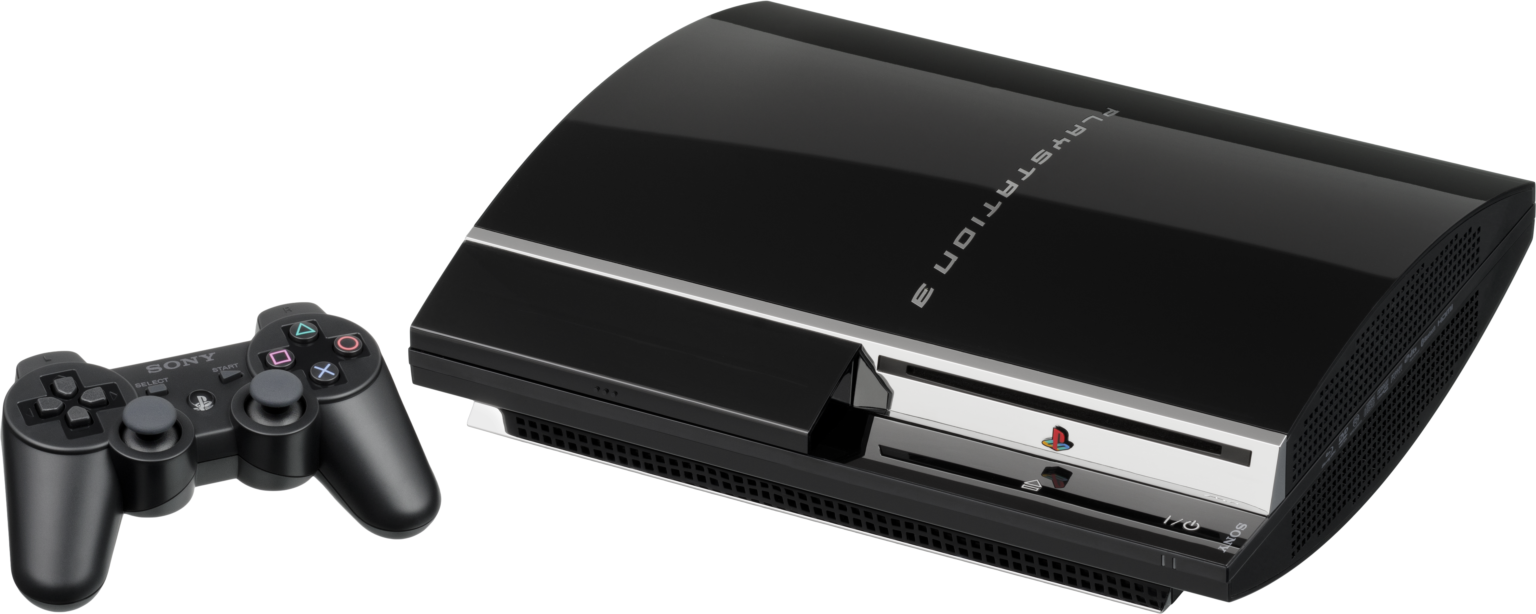 Sony Playstation 3 Cecha01 Wcontroller L - Sony Playstation 3 Png (5820x2610), Png Download