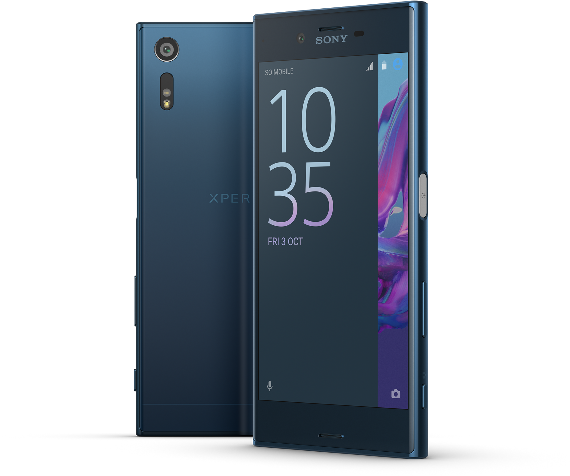 Enlarge - Sony Xperia Xz Blue (1920x1694), Png Download