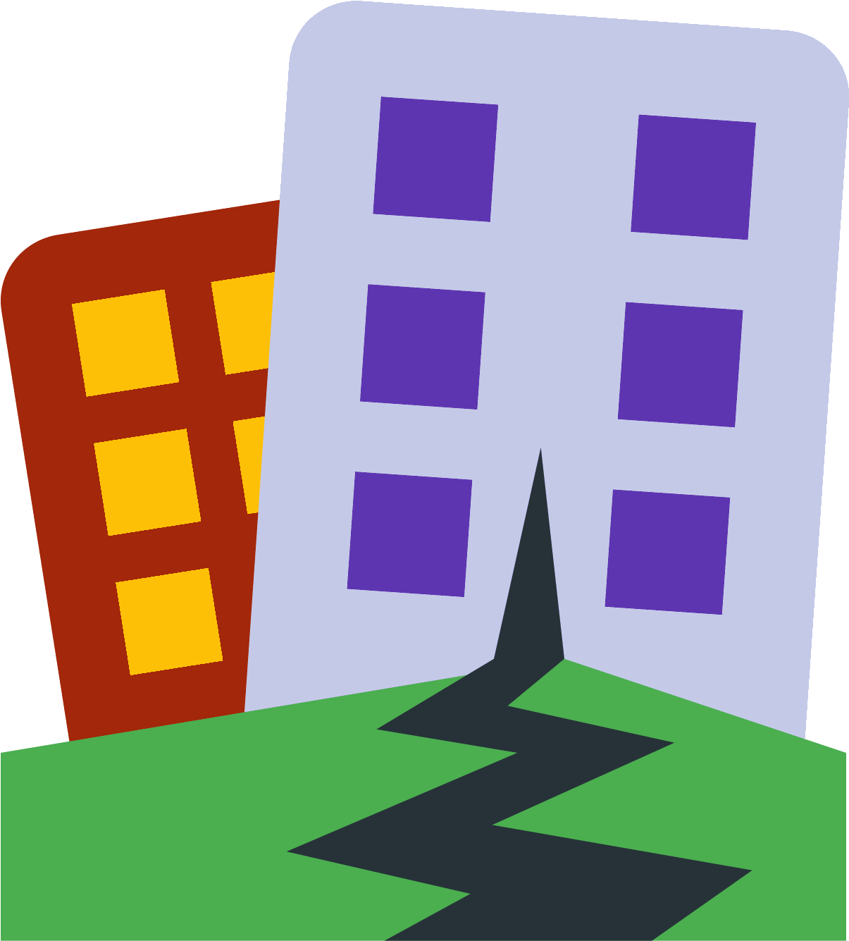 Earthquake Vector - Earthquake Icon Png Colored (1600x1600), Png Download