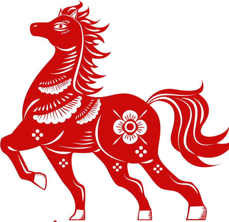 Chinese Zodiac Horse - Chinese Zodiac Horse Png (857x793), Png Download