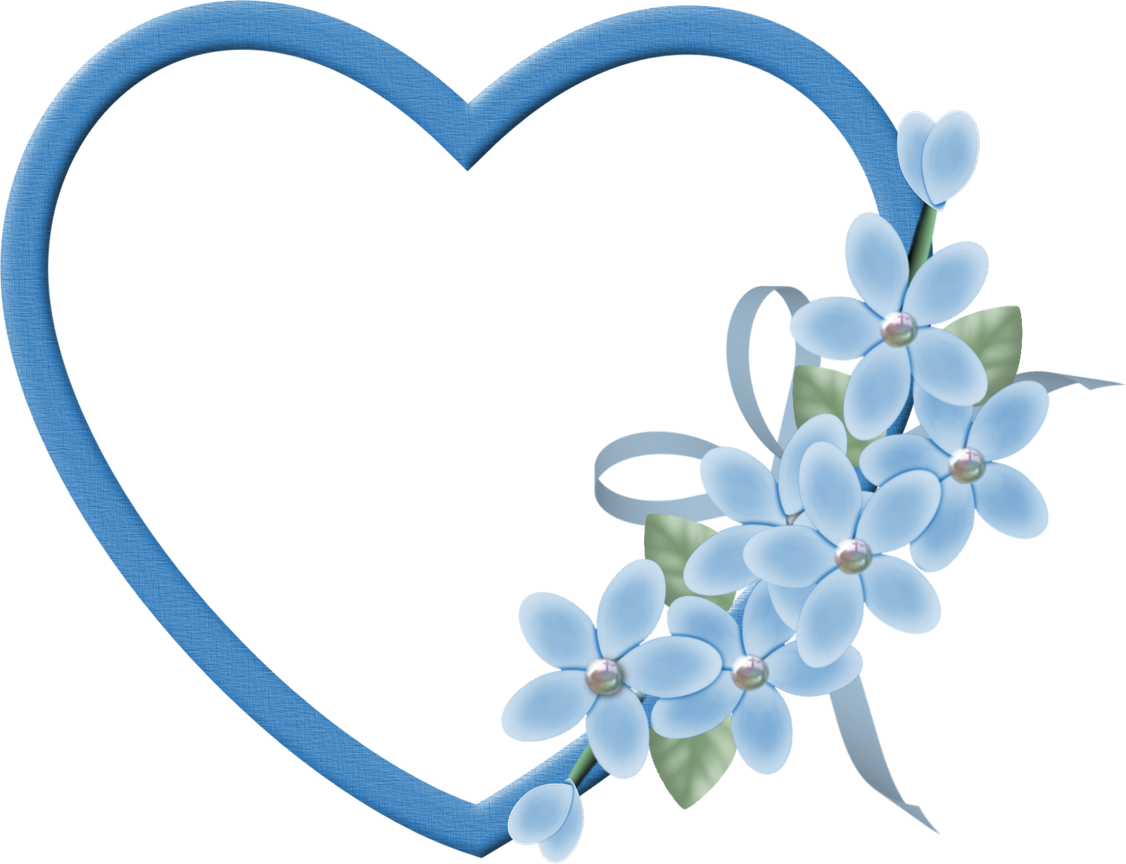 Free Icons Png - Pink And Blue Hearts (1600x1227), Png Download