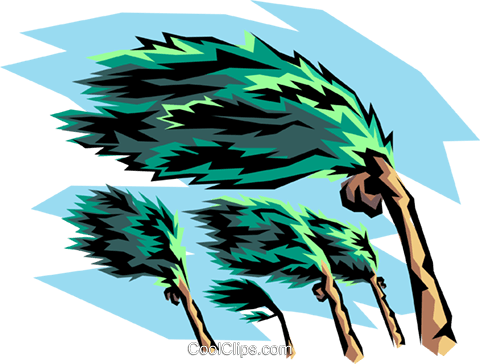 Blue Hurricane Weather Symbol - Hurricane Clipart Free (480x364), Png Download