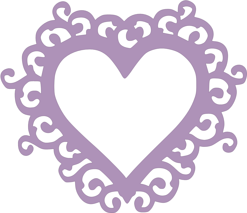 Paper This And That - Lace Heart Svg (960x830), Png Download