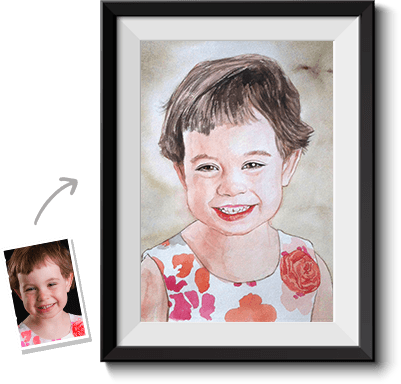 This Is A Watercolor Painting Done By Our Portrait - Watercolor Painting (401x384), Png Download