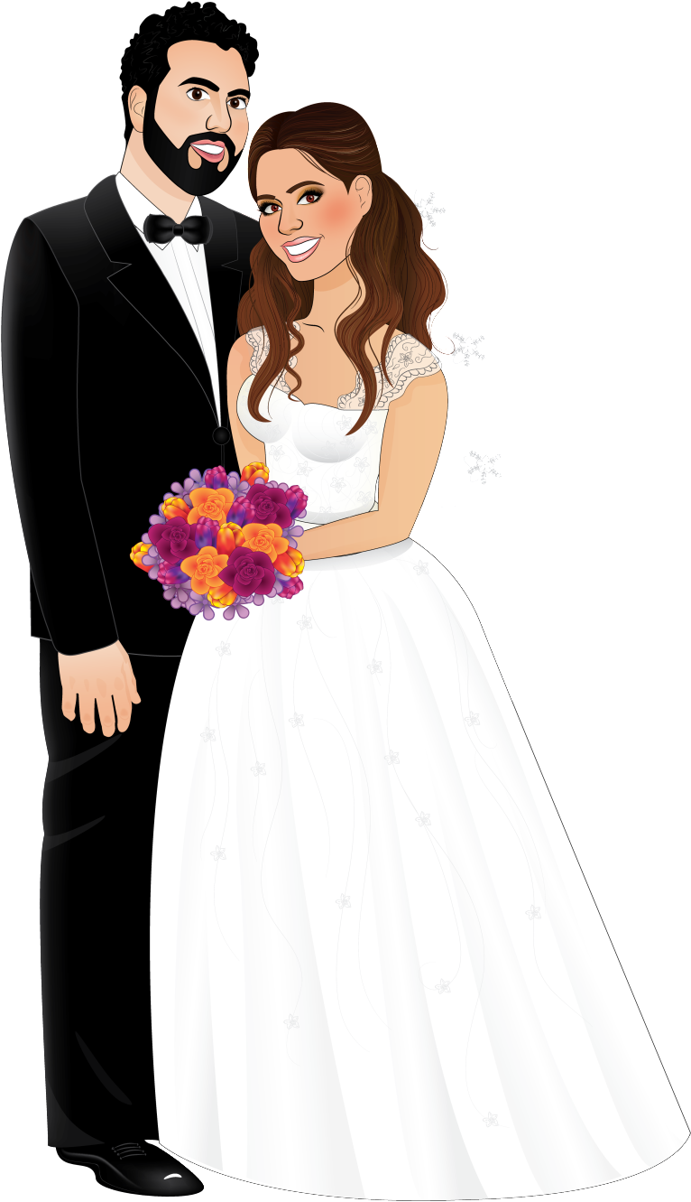 My Design, Bride Groom, Crafting, Arts And Crafts, - صورة عريس وعروسة Png (919x1421), Png Download