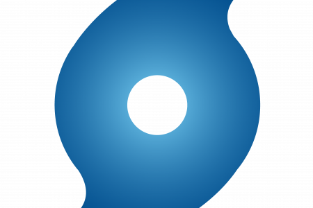 Animated Hurricane Icon Clip Art - Circle (450x300), Png Download