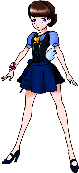 Cure Panther - Cartoon (307x606), Png Download