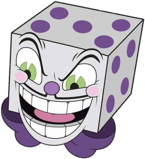 Cuphead King Dice Evil Laugh - King Dice Stickers (630x630), Png Download