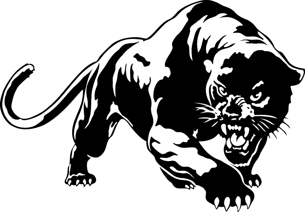 Black-panther - Jaguar Sticker (1000x697), Png Download