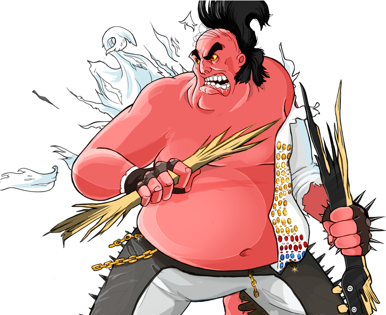 Berzerk Elvis N4 Std - Cartoon (800x640), Png Download