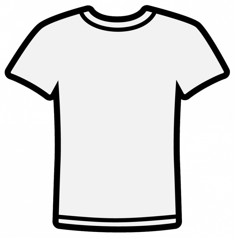 Free Polo Shirt Template Clipart Illustration - T Shirt Clipart Png Black And White (775x786), Png Download