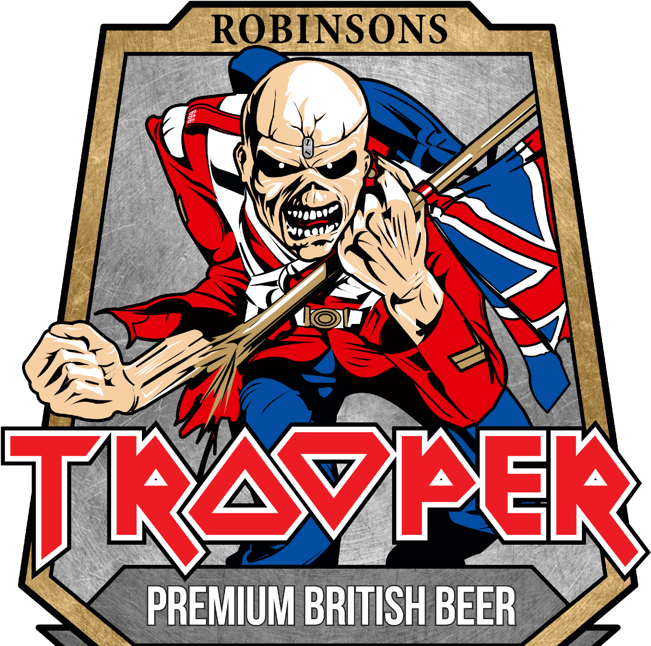Iron Maiden Trooper Beer Keg (1333x1333), Png Download