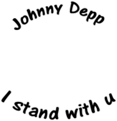 Johnny Depp For President - Calligraphy (400x400), Png Download