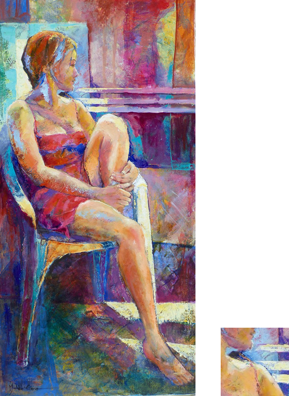 Oil On Canvas - Painting (584x800), Png Download