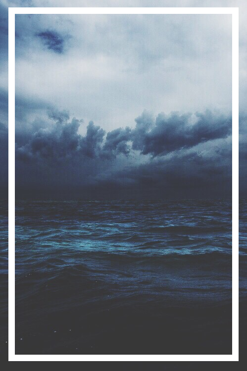 Profile Background - Rainy Oceans (499x750), Png Download