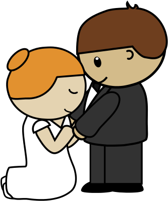 Bride And Groom Free To Use Clipart 2 Clipartix - Bridegroom (343x405), Png Download