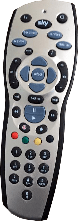 Sky Digital Hd Remote Control (255x722), Png Download
