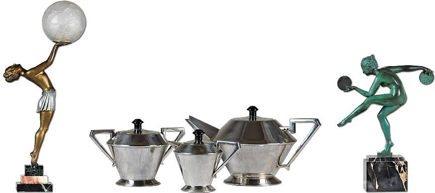 Art Deco Trio - Art Deco (900x400), Png Download