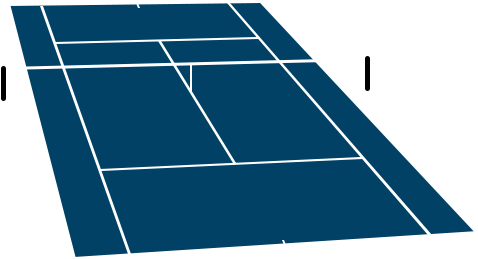 Real Time Tennis Court Color Selector Basketball Court, - Terrain De Tennis Png (670x364), Png Download