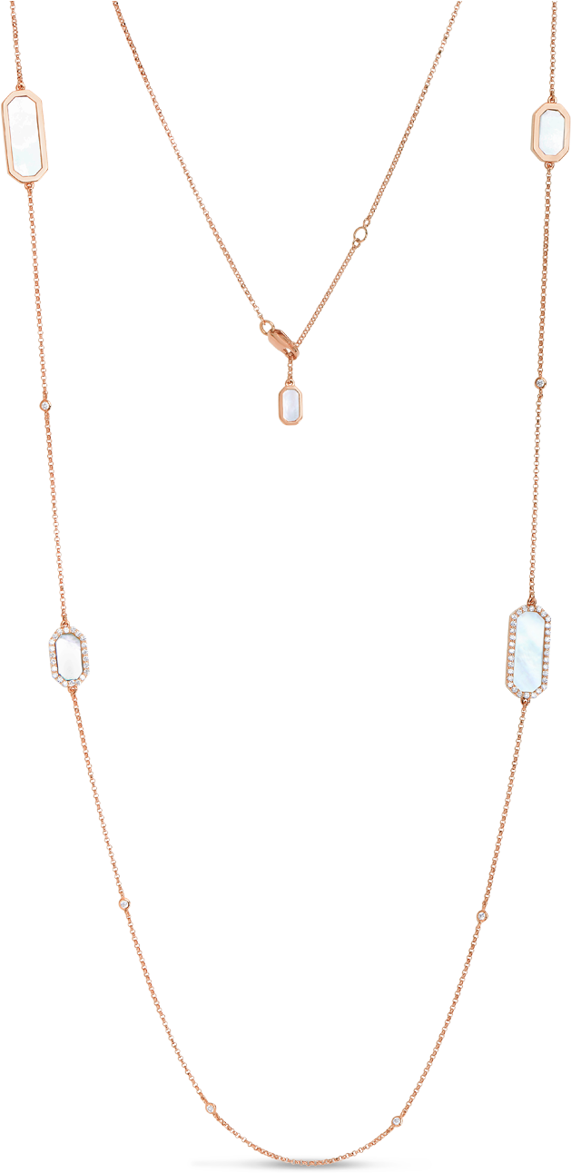 Roberto Coin Tiny Treasures 18k Rose Gold Art - Necklace (1600x1600), Png Download