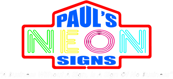 Paul's Neon Signs - United States Of America (555x255), Png Download