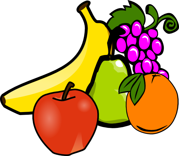 Fruit Vegetable Clip Art Free Clipart Vegetables Feebase - Clipart Of Fruit (600x522), Png Download