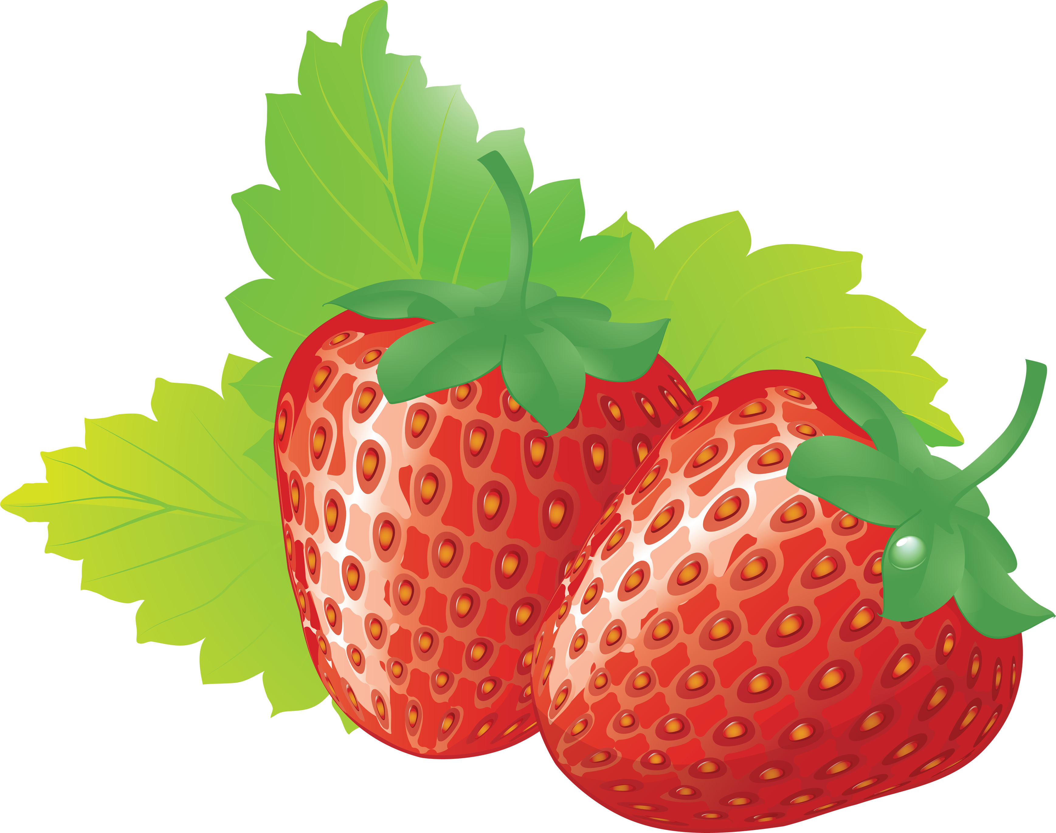 Drawn Strawberry Transparent Background - Strawberry Png (3474x2742), Png Download