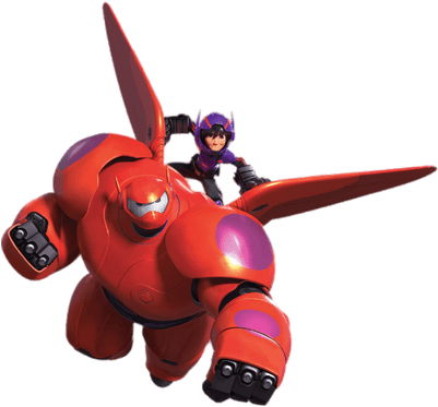 Big Hero 6 Baymax And Hiro In Full Armour - Big Hero 6 Png (400x400), Png Download