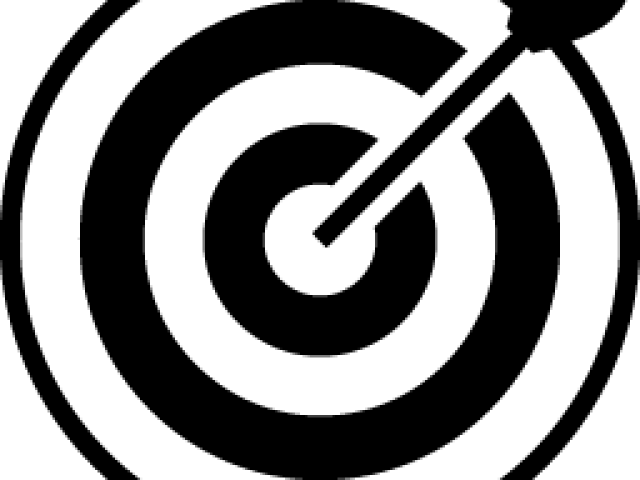 Target Black And White Transparent (640x480), Png Download
