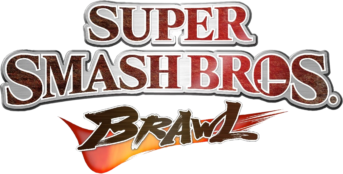 Super Smash Bros - Logo Smash Bros Brawl (1192x606), Png Download