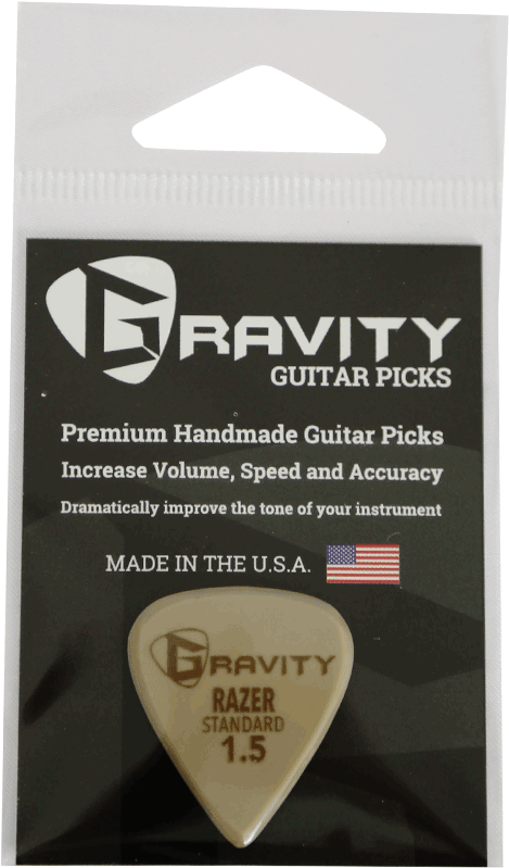 Gravity Picks Gold Series Razer Standard Guitar Pick - Triangle (1000x1000), Png Download
