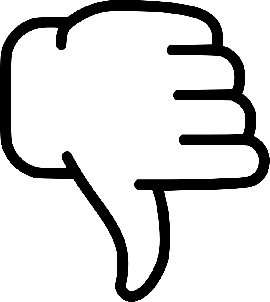 No Dislike Disagree Vote Svg Png Icon Free Download - Disagree Png (878x980), Png Download