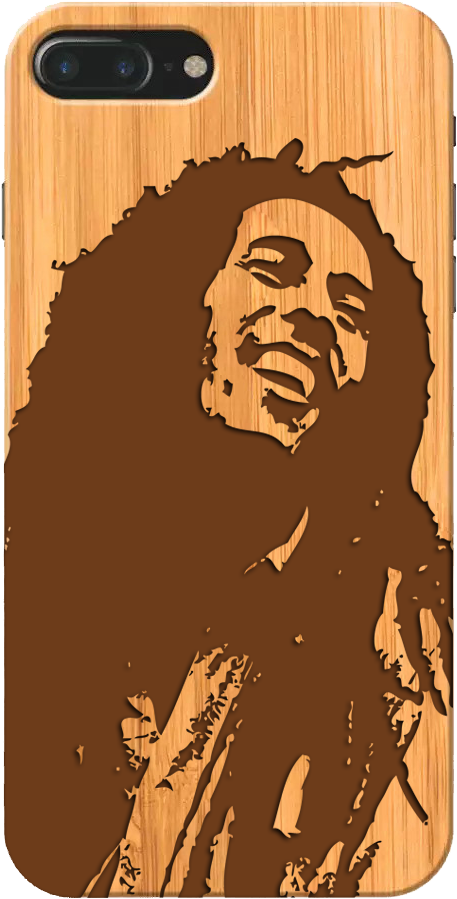 Bob Marley Wooden Phone Case - Bob Marley Sticker (900x900), Png Download