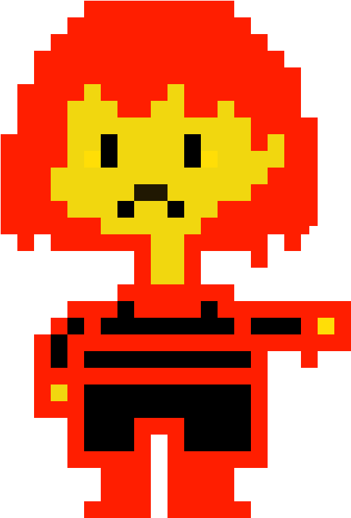 Dislike - Frisk Undertale Sprite (1200x1200), Png Download