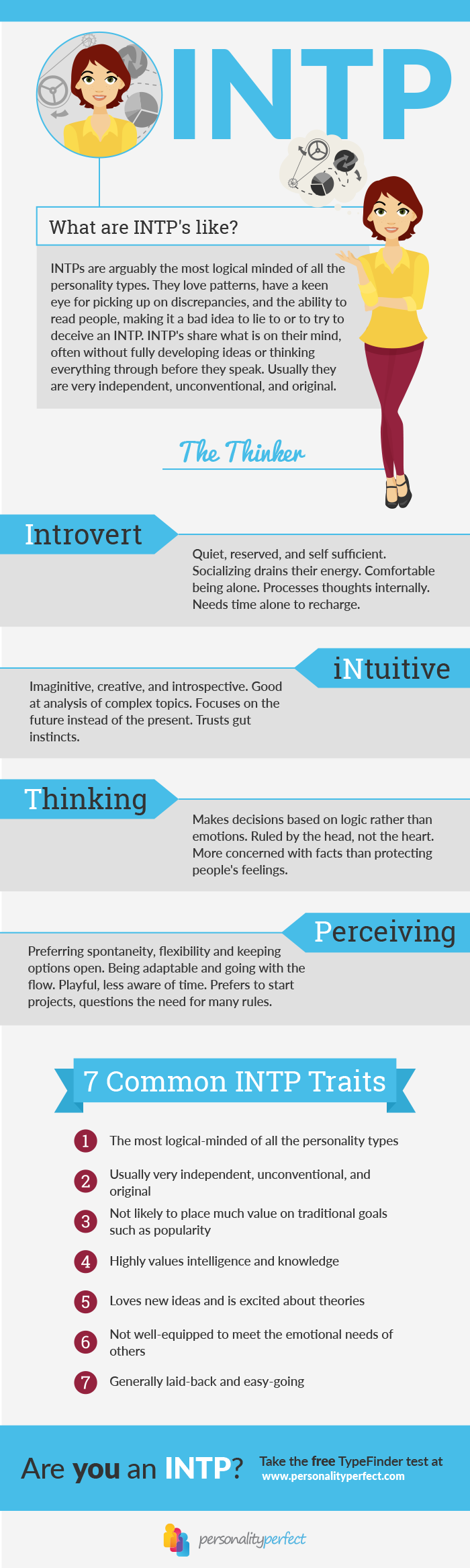 Intp Personality Type Mbti Myers Briggs - Intp Myers Briggs (700x2333), Png Download