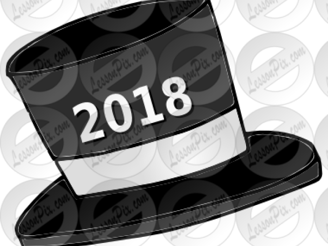Hat Clipart New Year's - Label (640x480), Png Download