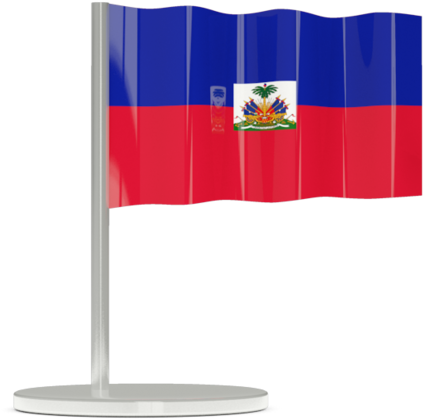 Color Spalsh Flag Of Haiti - Haiti (640x480), Png Download