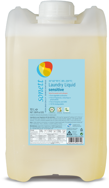 Laundry Liquid Sensitive 10l En (1000x667), Png Download