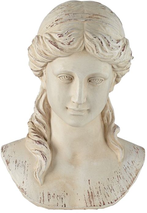 Greek Clipart Bust Roman - Antique Bust (480x696), Png Download