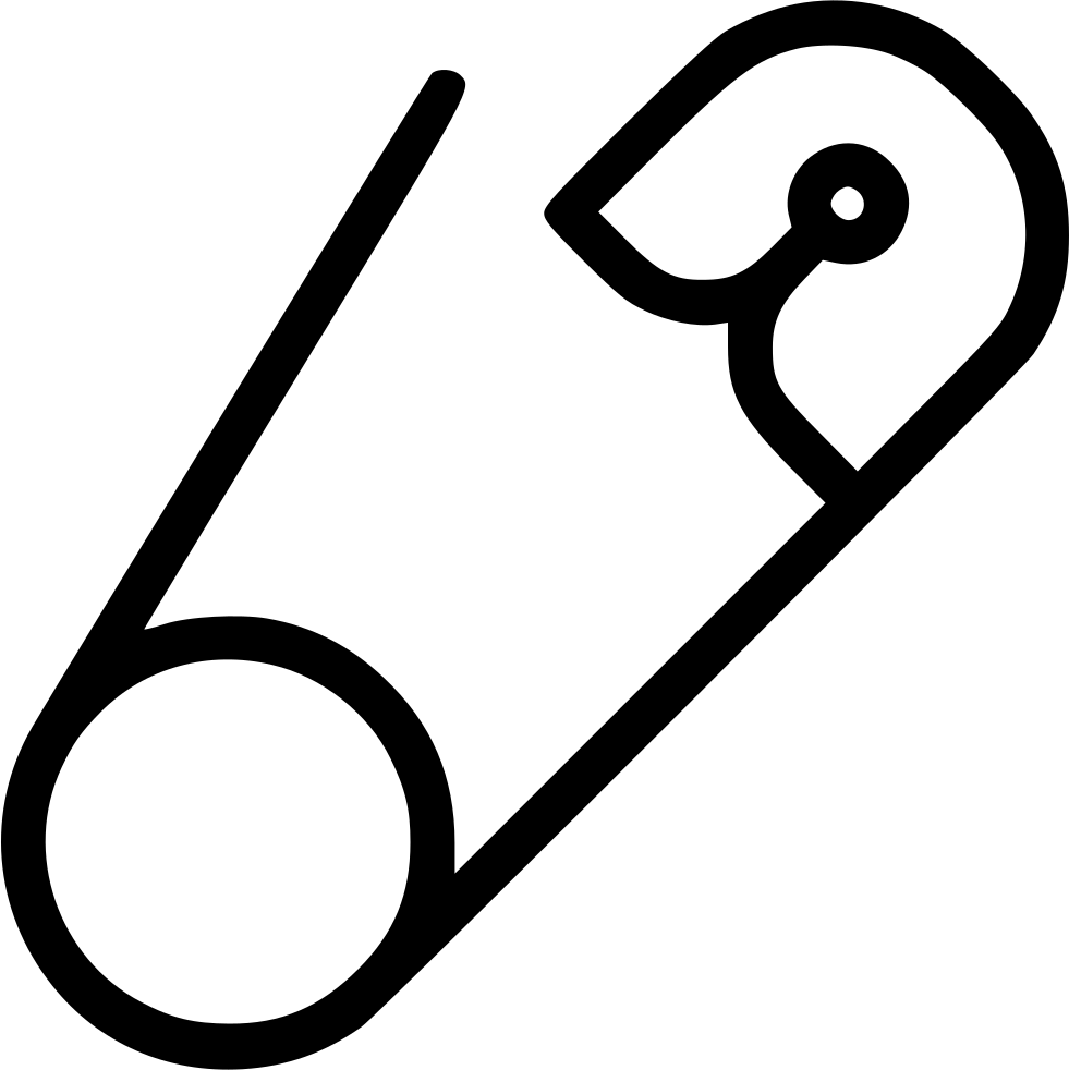 Safety Pin Comments (981x982), Png Download