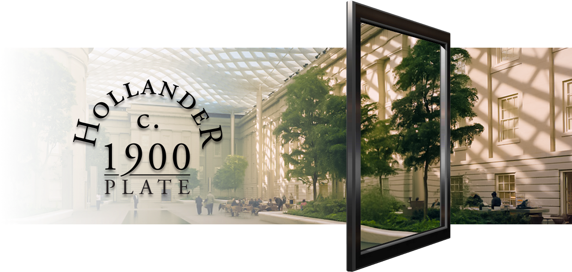 Any Glass Smaller Than 16"x16" May Not Show The Distortion - National Portrait Gallery Courtyard (1217x600), Png Download