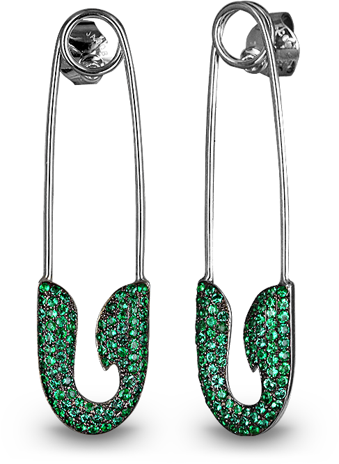Safety Pin Earrings - Earrings (700x700), Png Download