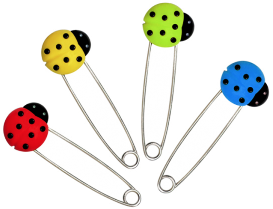 Puku Safety Pin - Ladybug (600x600), Png Download