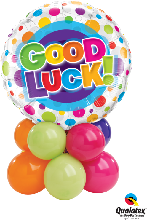 Centerpieces - Best Of Luck Balloon (580x773), Png Download