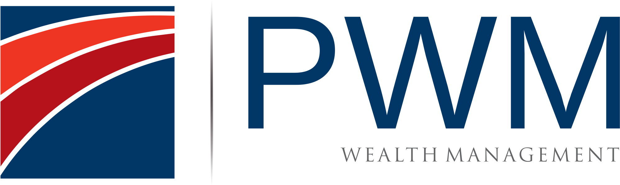 Pwm - Logo - Wide - Transparent - No Btg - Electric Blue (2380x663), Png Download