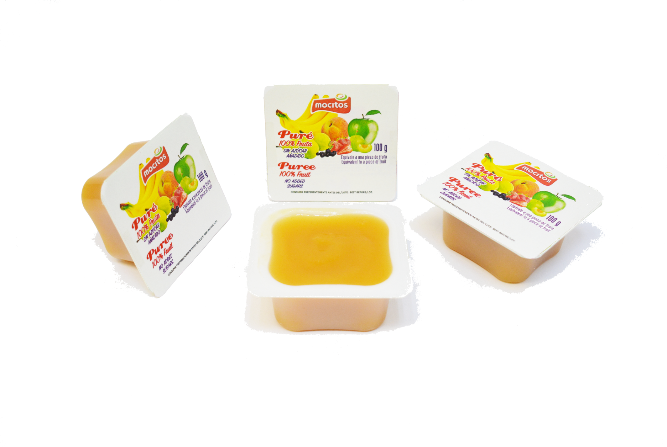 Pures 100% Fruta Sin Azucar Añadido - Dessert (2129x1425), Png Download