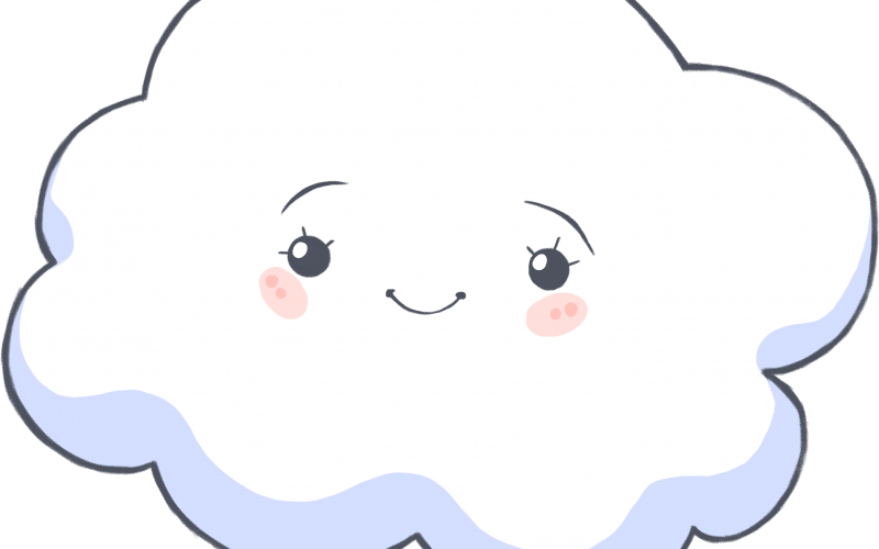 What A Cloudy Day Ebook Launched For Children - Cartoon (800x500), Png Download