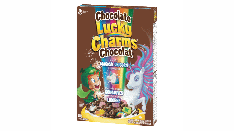 Lucky Charms Unicorn Cereal (800x450), Png Download