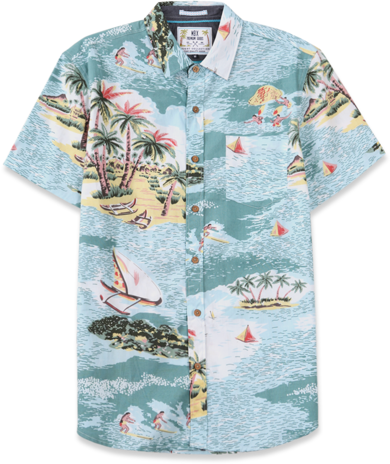 Sunbeams & Waves Shirt - Polo Shirt (800x975), Png Download